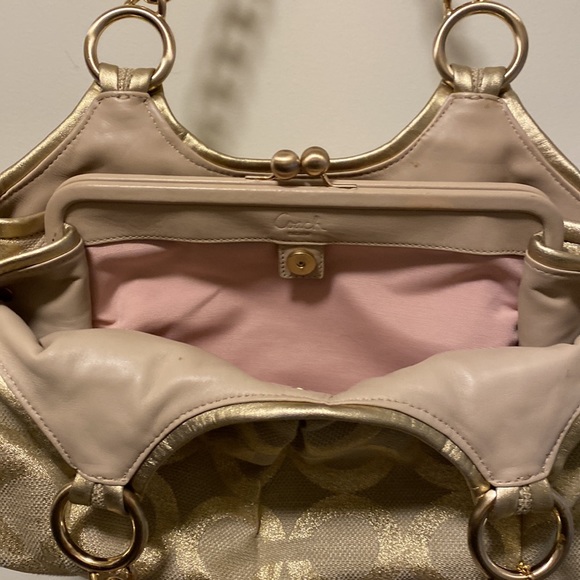 Coach Gold Satchel Bag - Picture 2 of 7